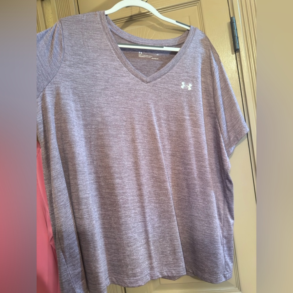 Under Armour Light Purple Heat Gear T-Shirt